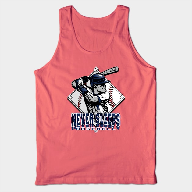 Never Sleeps Forever Baseball Diamond Tank Top by MudgeSportswear